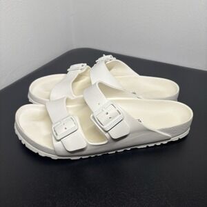 Birkenstock Men's Arizona Essentials EVA Two-Strap Sandals US Size 11‎ White